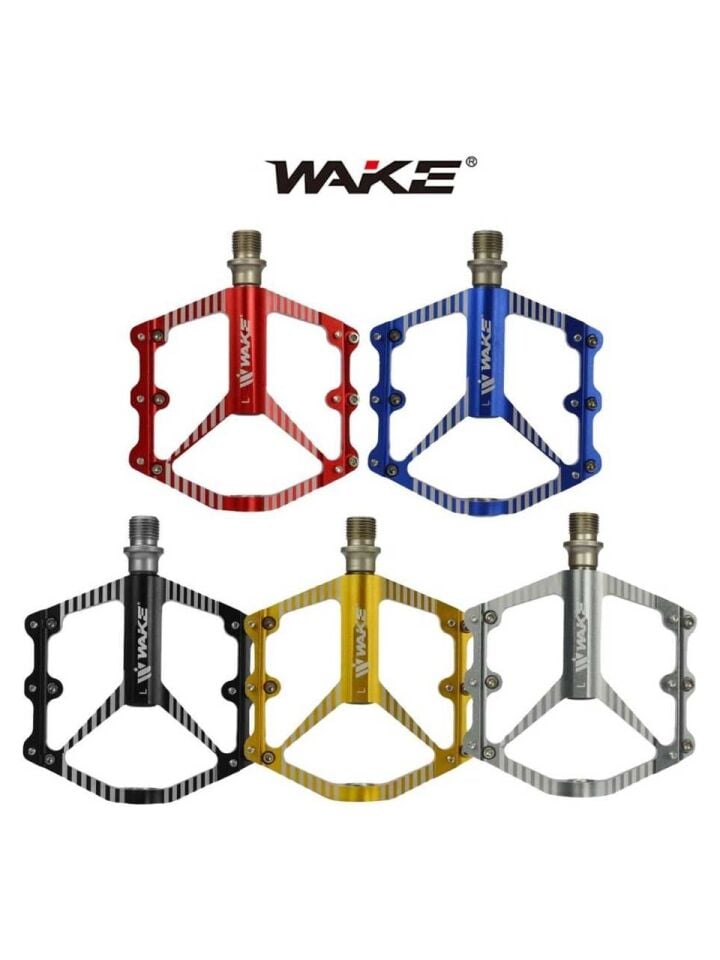 WAKE ALUMİNYUM PEDAL RULMANLI CR-MO MİL 123X101X17mm 255 GRAM SİYAH RENK