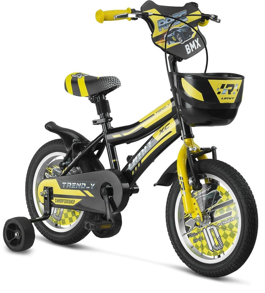 Ümit Trend Y - 14 Jant Sepetli Çocuk Bisikleti Siyah Sarı