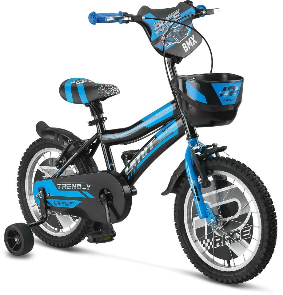 Ümit Trend Y - 14 Jant Sepetli Çocuk Bisikleti Siyah Mavi