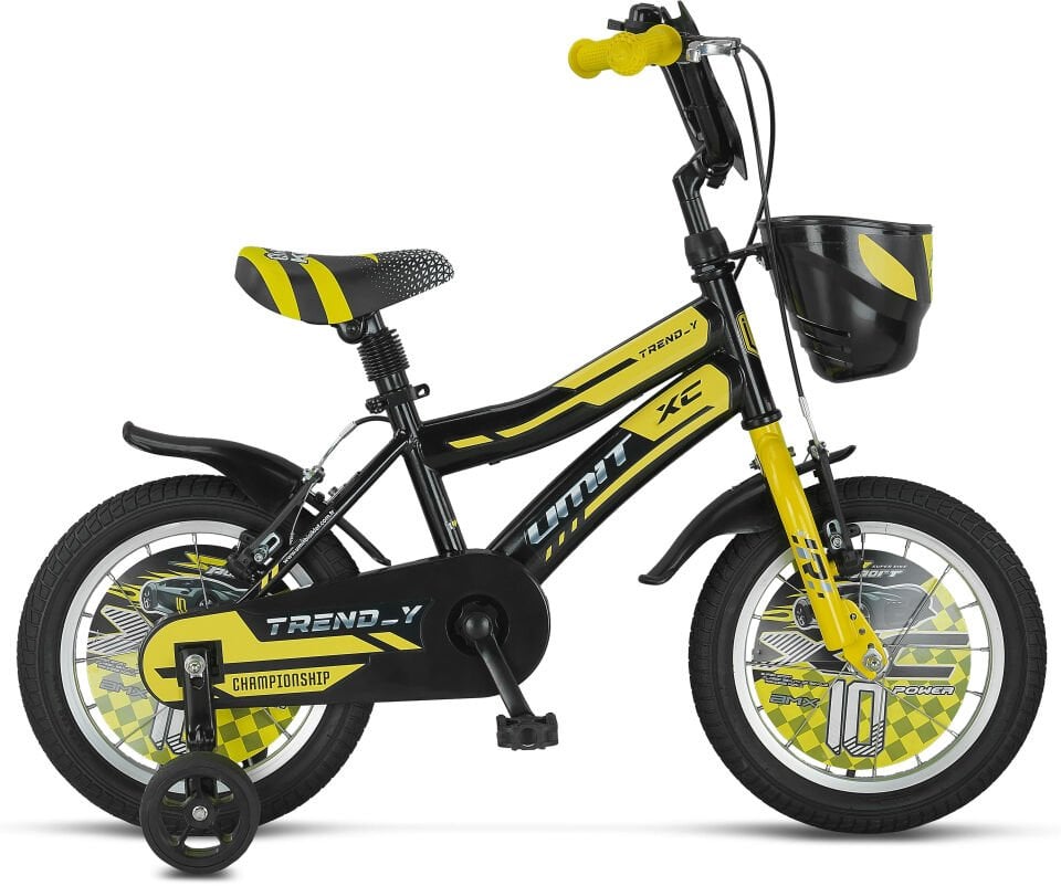 Ümit Trend Y - 12 Jant Sepetli Çocuk Bisikleti Siyah Sarı