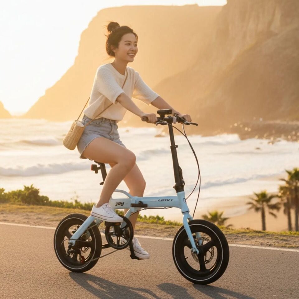 Ümit Joy 2d - 14 Jant Katlanır Şehir Bisikleti - Sky Blue