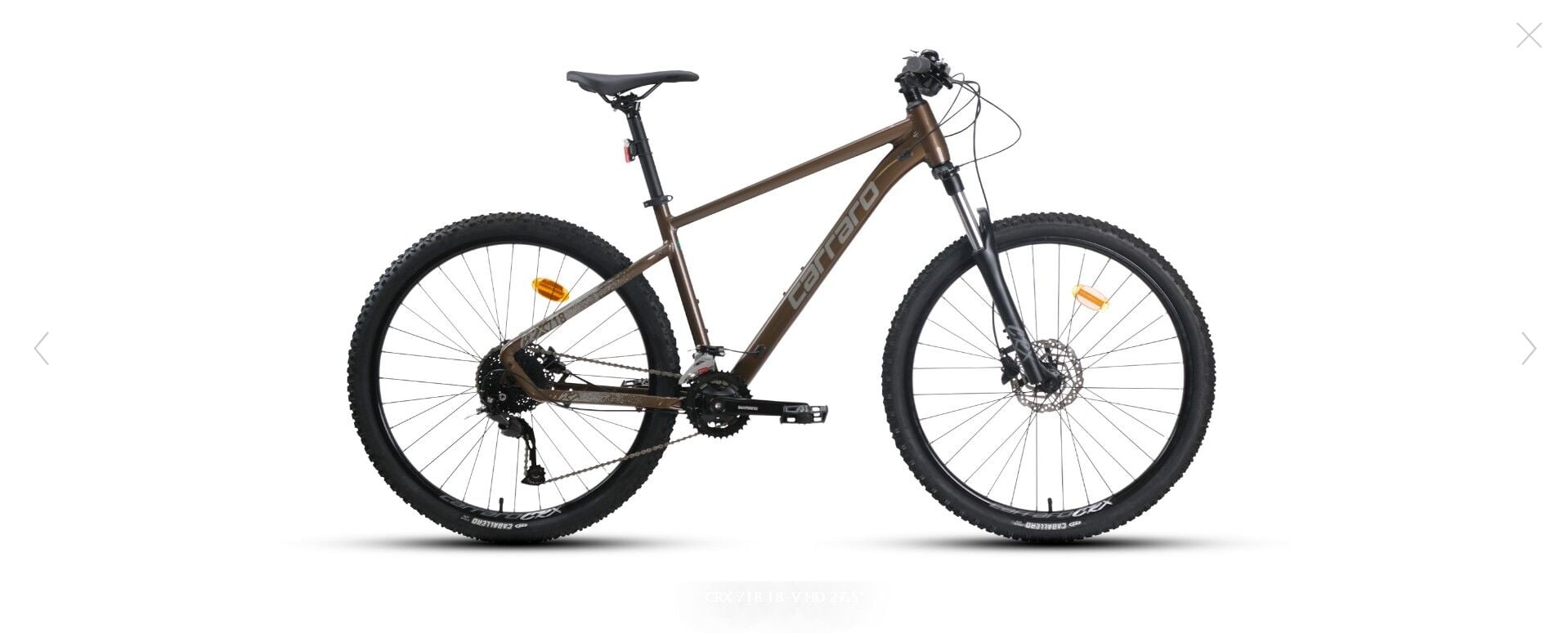 Carraro CRX 718 Dağ Bisikleti 2026 - 18 Vites & Hidrolik Disk Fren | 27.5 Jant (36cm/S) Metalik Kahverengi