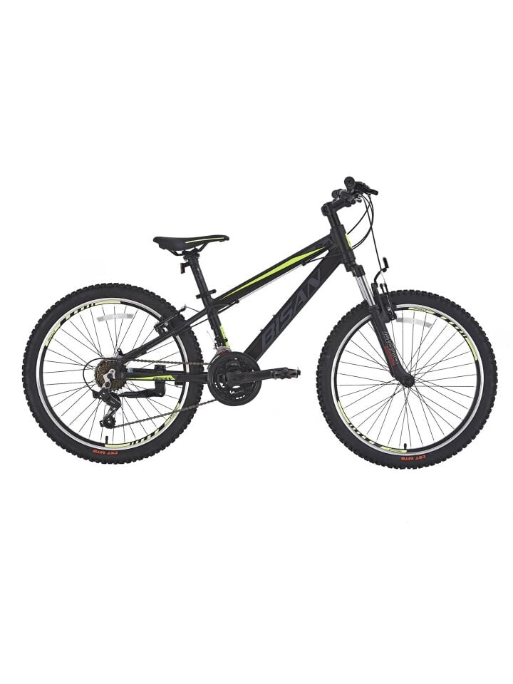 Bisan Cooper V Fren Bisan Çocuk 20 jant Bisikleti 21 Vites 11''-28cm Mat Siyah - Sarı